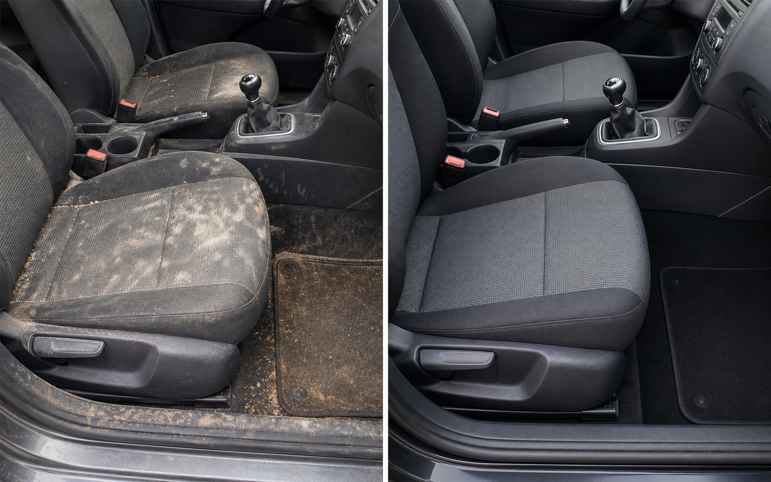 Vorher Nachher Auto Innenreinigung